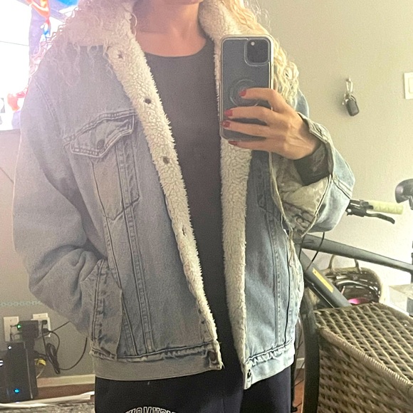 Levi’s vintage denim Sherpa lined jacket Medium - Picture 5 of 14